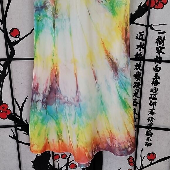 Dannijo Tye Dye Mini Slip Dress 100% Silk - Picture 5 of 9